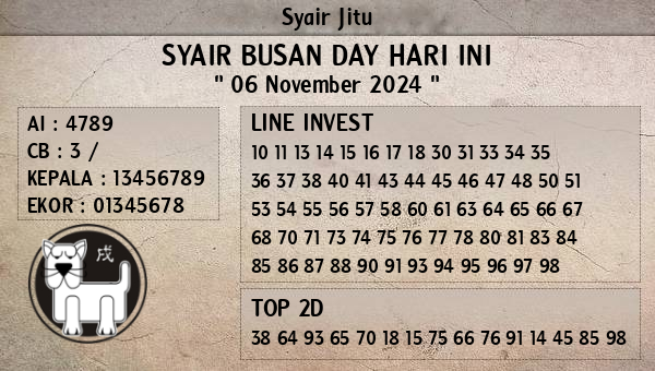 Prediksi Busan Day