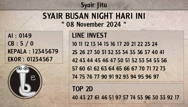 Prediksi Busan Night