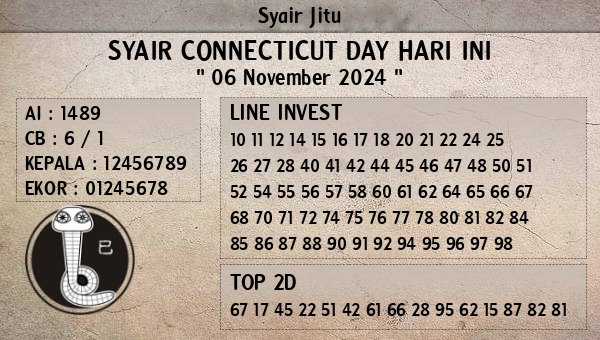 Prediksi Connecticut Day