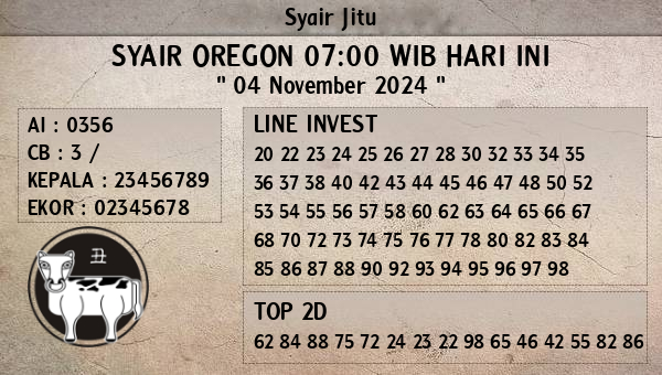 Prediksi Oregon 07:00 WIB