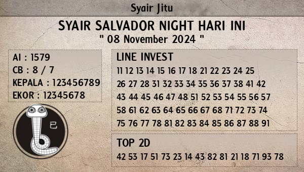 Prediksi Salvador Night