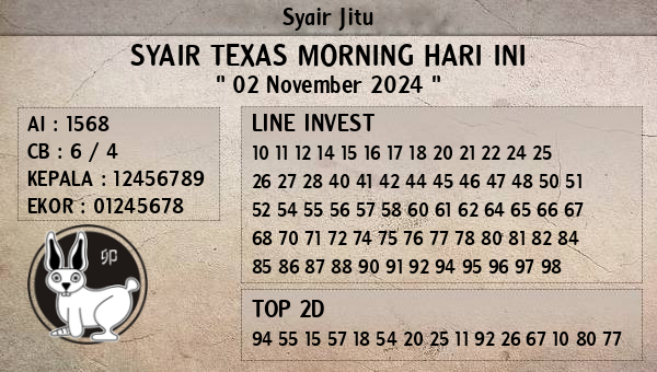 Prediksi Texas Morning